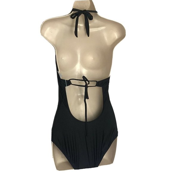 Kona Sol NWOT One-Piece Swimsuit ~ Black ~ Sz S - Picture 3 of 6